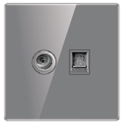 超薄亮面真玻璃 白灰系列